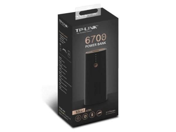 TL-PBG6700 6700 mAh 1 USB 2.0 Port(5V/2.4A) 1 Micro USB Port Powerbank