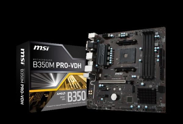 MSIB350MPROVDH AMD B350 AM4 DDR4 3200MHz VGA/HDMI/DVI Anakart