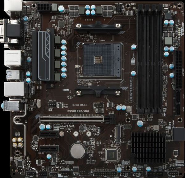 MSIB350MPROVDH AMD B350 AM4 DDR4 3200MHz VGA/HDMI/DVI Anakart