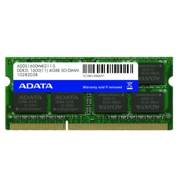 ADDS1600W4G11-S 4 GB 1600MHz DDR3 Value Notebook Kutusuz RAM