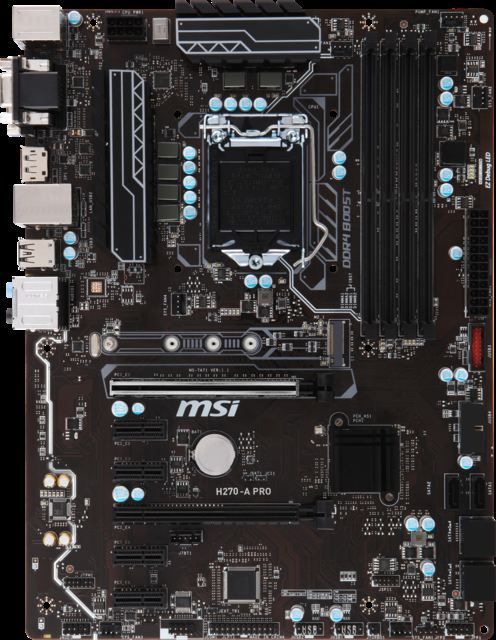 H270-A-PRO Intel H270 1151 DDR4 2400MHz DVI/VGA Anakart