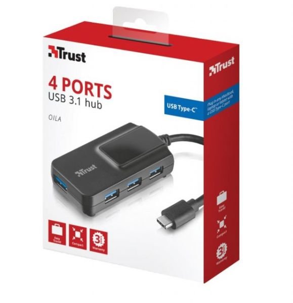21319 USB C 4 Port, USB3.1 Gen 1 Hub Çoklayıcı