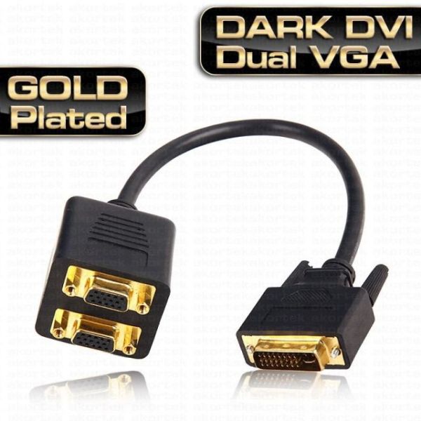 DK-HD-ADVIX2VGA DVI - 2xVGA Dönüştürücü ve Çoklayıcı Adaptör