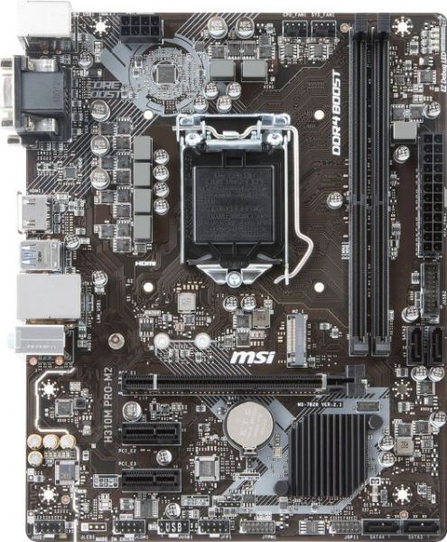 H310M-PRO-M2 Intel H310 1151 DDR4 2666MHz VGA/DVI/HDMI Anakart