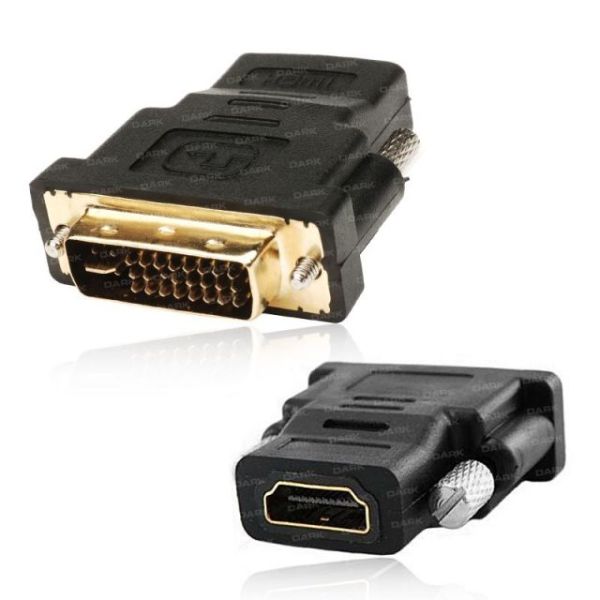 DK-HD-AFHDMIXMDVI2 HDMI Dişi - DVİ 24+5 Erkek Çevirici Adaptör