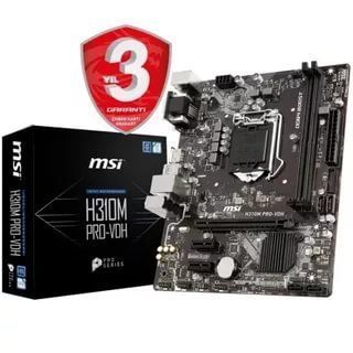 H310M-PRO-VH INTEL H310M 1151 DDR4 2666Mhz VGA&HDMI ANAKART