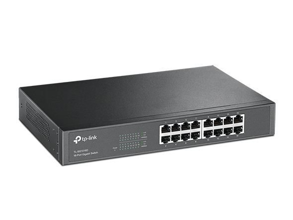 TL-SG1016D 16 Port 10/100/1000Mbps Masaüstü Raf Tipi Metal Kasa Switch