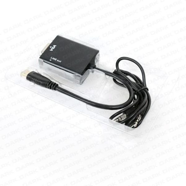 DK-HD-AHDMINIXVGA Mini HDMI To VGA ve Ses Aktif Dijital-Analog Çevirici