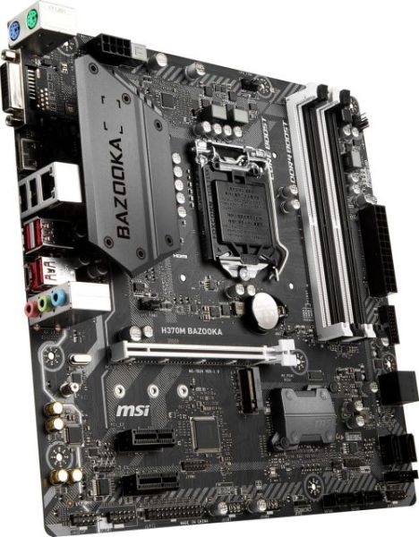 H370M-BAZOOKA Intel H370 1151 DDR4 2666MHz HDMI/DVI/DP Gaming Anakart