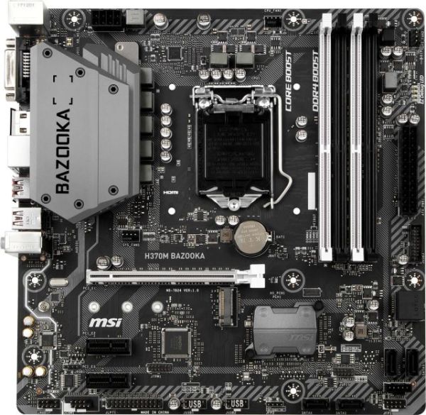 H370M-BAZOOKA Intel H370 1151 DDR4 2666MHz HDMI/DVI/DP Gaming Anakart
