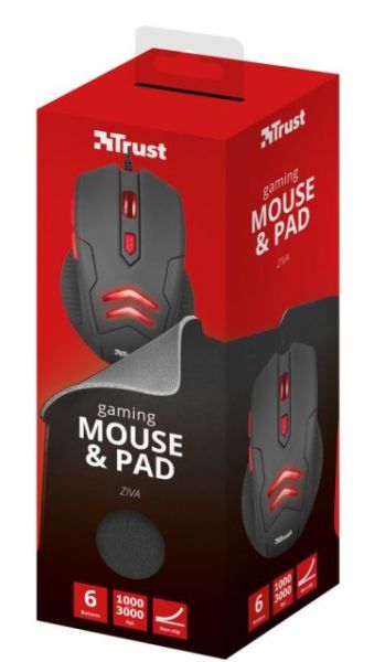 21963 Ziva Gaming Mouse & MousePad