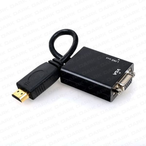 DK-HD-AHDMIXVGA HDMI- Analog VGA ve Ses Aktif Çevirici