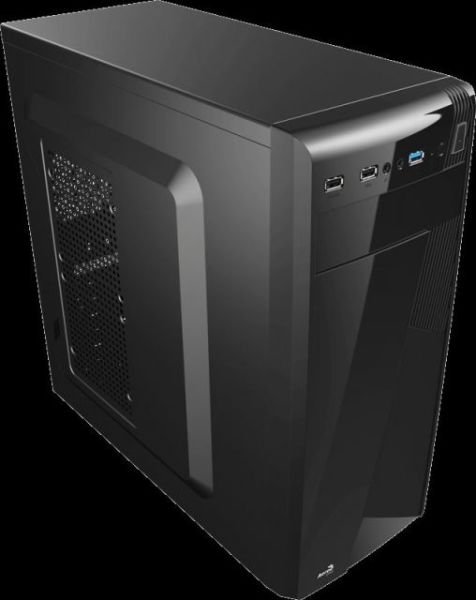 AE-CS1101-400 400W Powerlı Penceresiz Midi Tower Siyah Kasa
