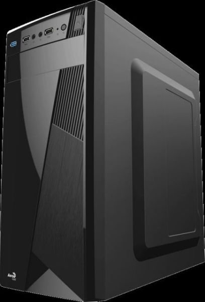 AE-CS1101-400 400W Powerlı Penceresiz Midi Tower Siyah Kasa