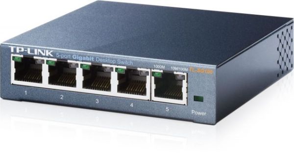 TL-SG105 5 Port 10/100/1000Mbps %65 Güç Tasarrufu Çelik Kasa Switch