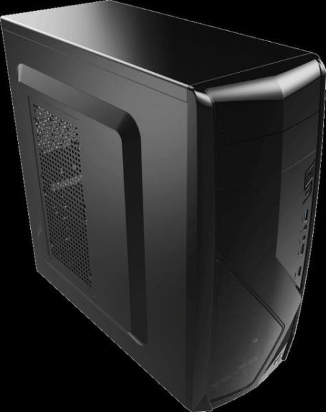 AE-CS1102-500 500W Powerlı Penceresiz Midi Tower Siyah Kasa