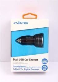 SCR-1122 Çift USB mAh 3.7V Apple-Android Araç Şarj Adaptörü