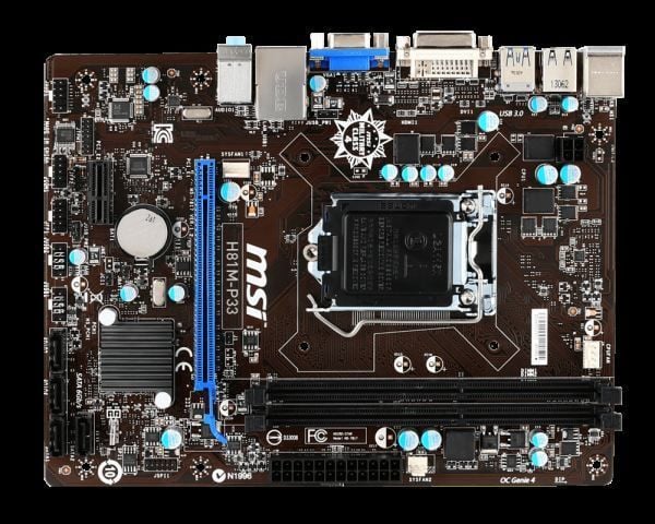 H81M-P33 Intel H81 1150 DDR3 1600MHz DVI/VGA Anakart