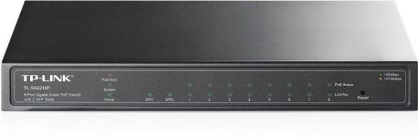 TL-SG2210P 8 Port 10/100/1000Mbps Poe 2 SFP Çelik Kasa Switch