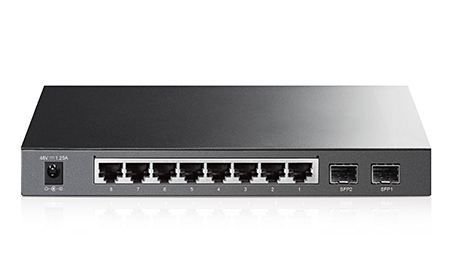 TL-SG2210P 8 Port 10/100/1000Mbps Poe 2 SFP Çelik Kasa Switch