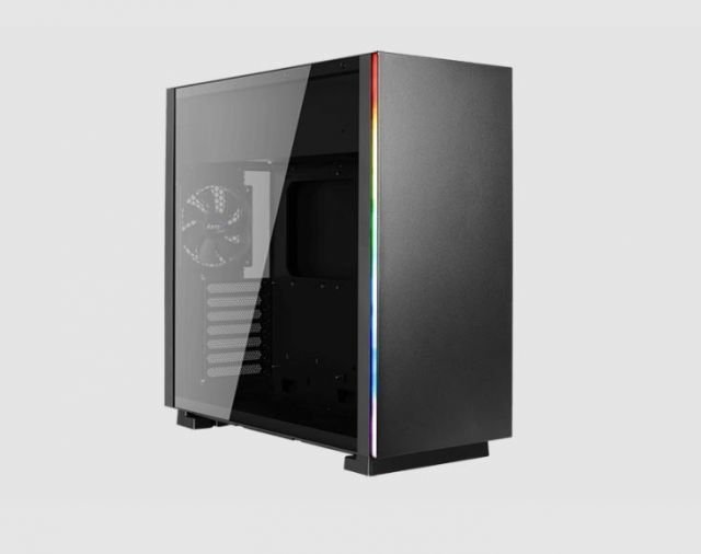 AE-GLO GLO RGB TEMPERED GLASS SİYAH ATX OYUNCU KASASI