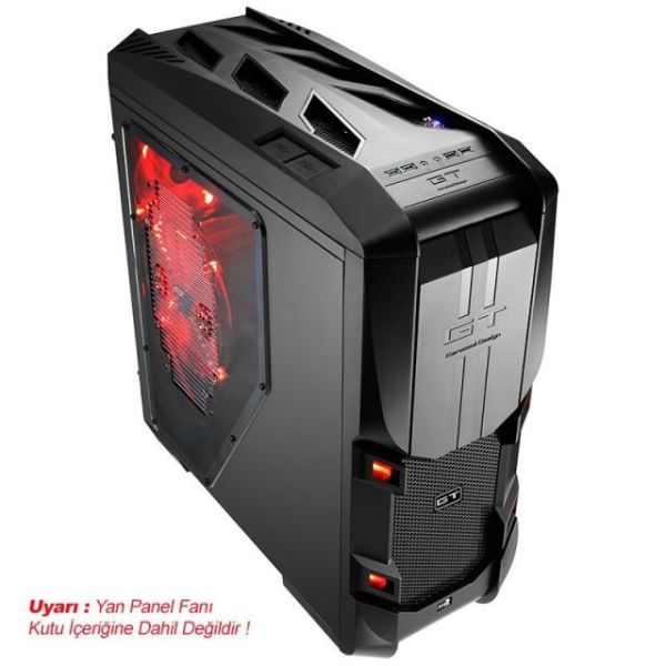 AE-GTS-750 750W Powerlı Pencereli Full Tower Siyah Kasa