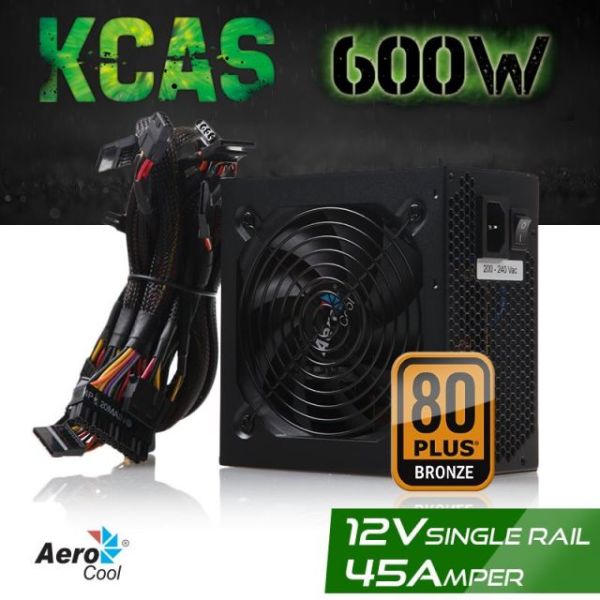 AE-KCAS600 600W KCAS Serisi 80+Plus bronze ,7 x sata , 55cm uzun kablo güç kaynağı