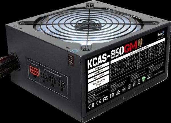 AE-KCAS850GM 850W 80+ Gold Aktif PFC RGB Fanlı Modüler Güç Kaynağı