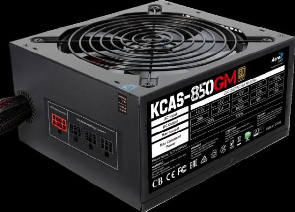 AE-KCAS850GM 850W 80+ Gold Aktif PFC RGB Fanlı Modüler Güç Kaynağı