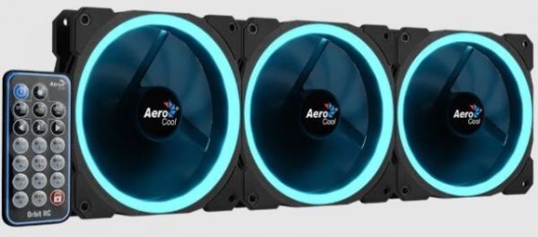 AE-ORBT-RC ORBİT RC 3 X 12 CM RGB LED FAN + UZAKTAN KUMANDA  FAN KİT