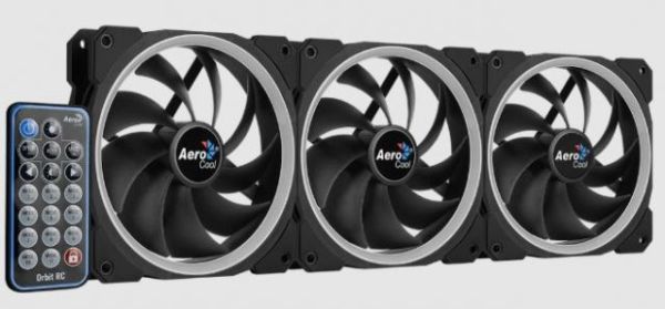 AE-ORBT-RC ORBİT RC 3 X 12 CM RGB LED FAN + UZAKTAN KUMANDA  FAN KİT