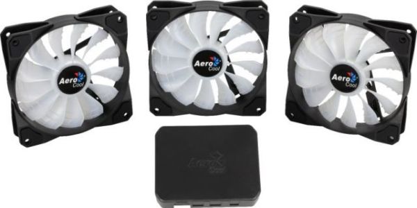 AE-P7F12-PRO P7-F12 Pro 3 x 12cm RGB Led Fan + RGB/Fan Kontrolcü Fan Hub