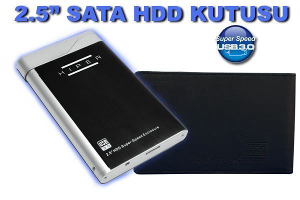 HD-2025 2.5'' USB 2.0 SATA HARDDİSK KUTUSU, DERİ KILIFLI