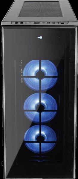 AE-QRTZ-PRO USB 3.0 RGB Led Fanlı ve Güçlendirilmiş Camlı ATX Siyah Kasa