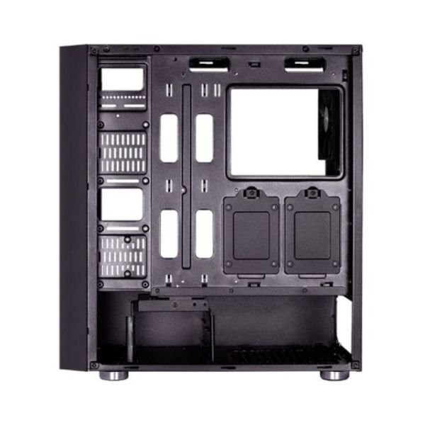 AE-QRTZ-RD600BR 600W 80+ Kırmızı LED Fanlı ve Güçlendirilmiş Camlı Siyah Kasa