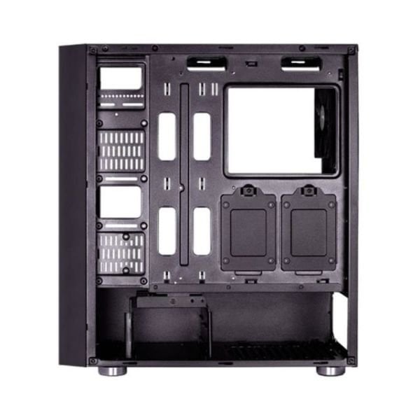 AE-QRTZ-RGB600BR 600W 80+ Bronze RGB LED Fanlı ve Güçlendirilmiş Camlı Siyah ATX