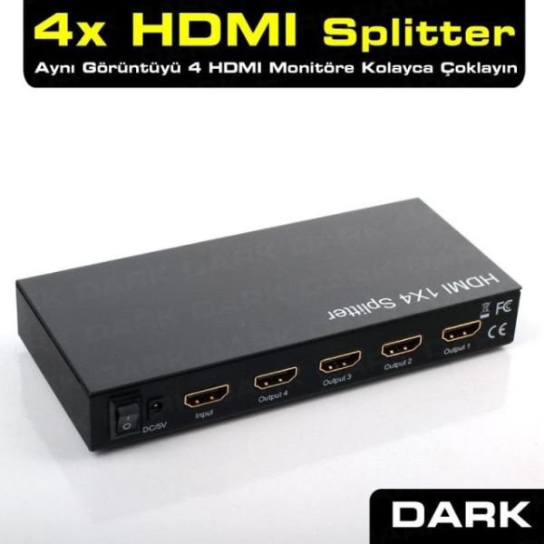 DK-HD-SP4X1 4 Port HDMI Splitter Çoklayıcı
