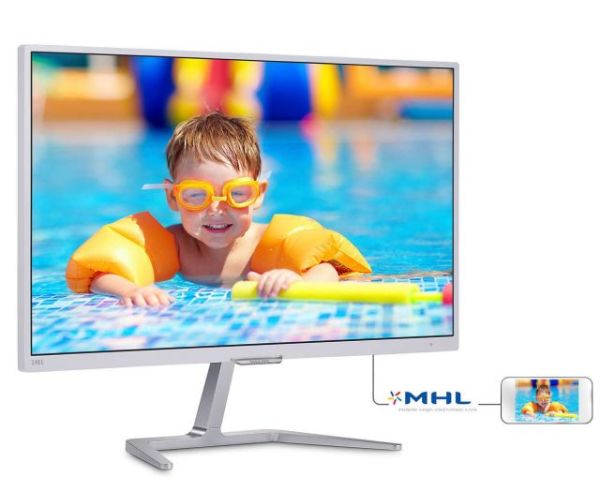 246E7QDSW-00 23,6''1920X1080,5ms,VGA-DVD-MHLHDMI,Ultra Geniş Beyaz Led Monitör