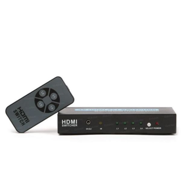 DK-HD-SW4X1K 4 Giriş 1 Çıkışlı Uzaktan Kumandalı 4K HDMI Switch (Seçici)