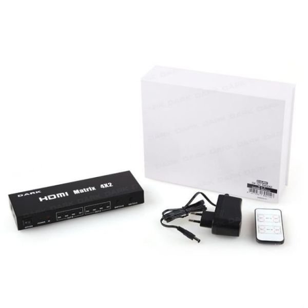 DK-HD-SW4X2 4Giriş 2Çıkış Full HD 3D Kumandalı Matrix HDMI Switch Çoklayıcı