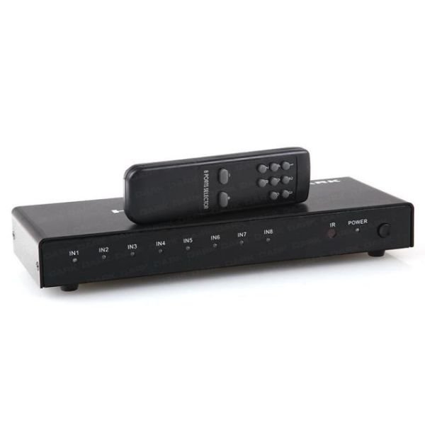 DK-HD-SW8X1 8 Giriş 1 Çıkış Uzaktan Kumandalı HDMI Switch Çoklayıcı