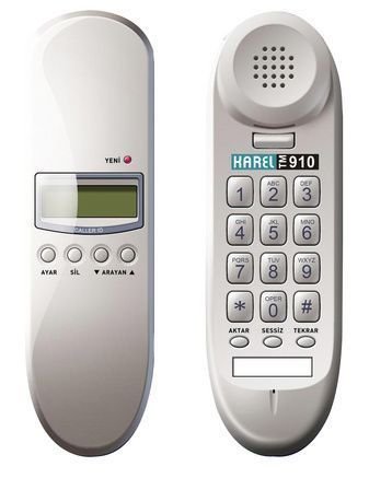 TM-910 Kablolu Duvar Tipi Tel Açik Gri
