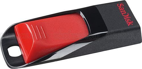 SDCZ51-032G-B35 32GB Cruzer Edge USB2.0 Kırmızı Siyah USB Bellek