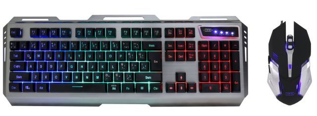 MYTHOSV30 Mekanik Hisli Metal Kasa Gaming Klavye,3200DPI Mouse SET