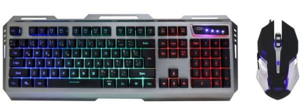 MYTHOSV30 Mekanik Hisli Metal Kasa Gaming Klavye,3200DPI Mouse SET