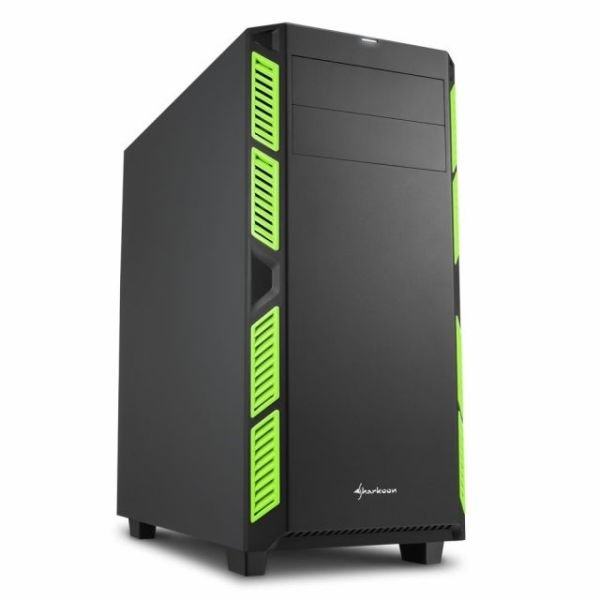 AI7000SILENT-GREEN Penceresiz Powersız 3xFanlı ATX Kasa