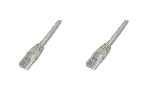 AK_1512-010 CAT5E 1M UTP Gri Patch Network Kablosu