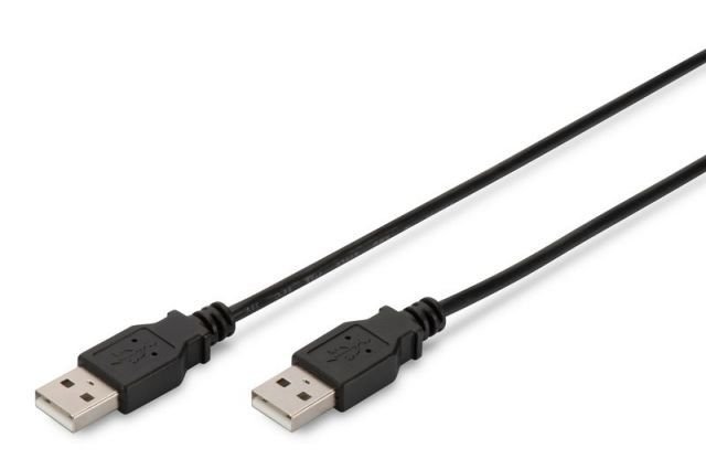 AK-300101-030-S USB 2.0 bağlantı kablosu, tip A Erkek/Erkek, 3,0 m, USB 2.0 uyumlu, bl