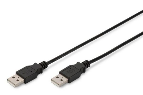 AK-300101-030-S USB 2.0 bağlantı kablosu, tip A Erkek/Erkek, 3,0 m, USB 2.0 uyumlu, bl