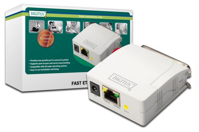 DN-13001-W 1 Port Paralel ( LPT) Print Server